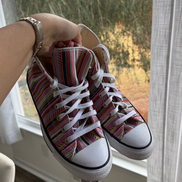 Converse Colorful Striped High-Top Sneakers 10 - Picture 3 of 6